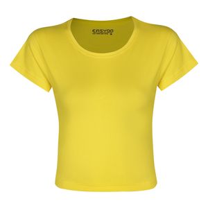 کراپ‌ تی‌شرت آستین کوتاه زنانه ایزی دو مدل 3843059879