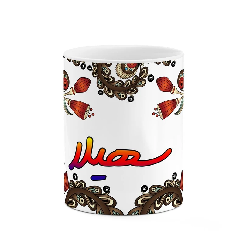 ماگ کاکتی مدل اسم سهیلا طرح سنتی گل و بته کد mgh45667