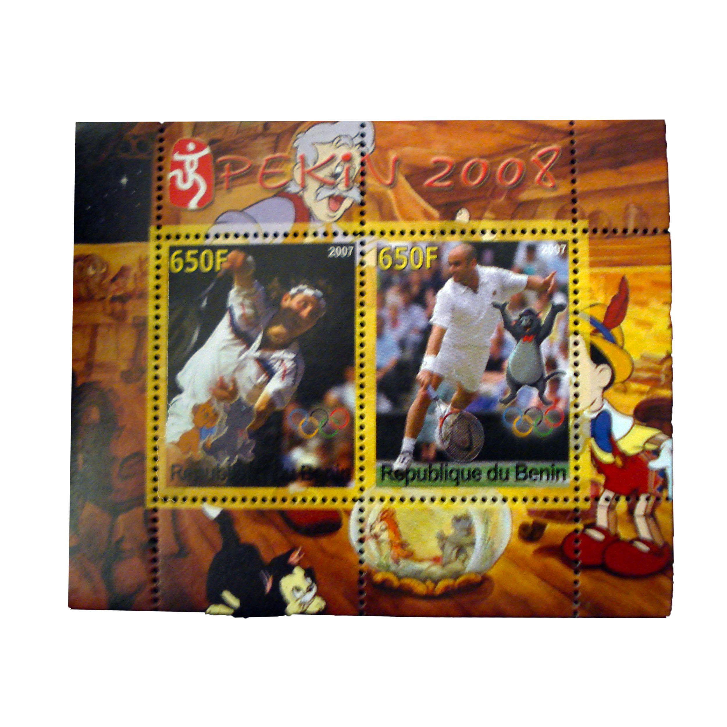 تمبر یادگاری مدل تنیس کد bc-1722 مجموعه 2 عددی