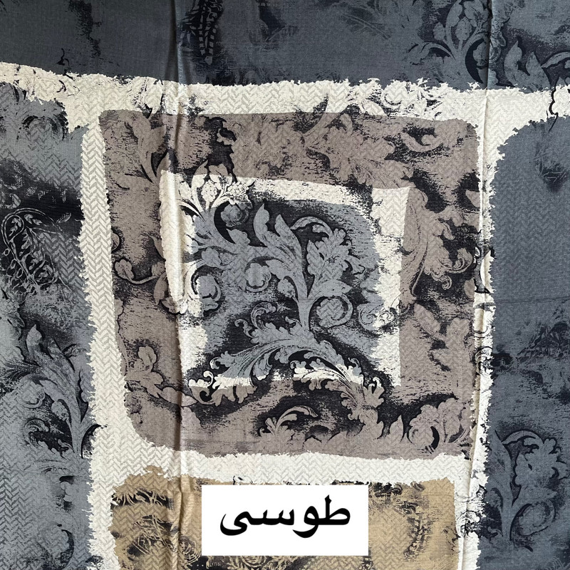 روسری زنانه مدل نخی گارزا دور دست دوز کد 27