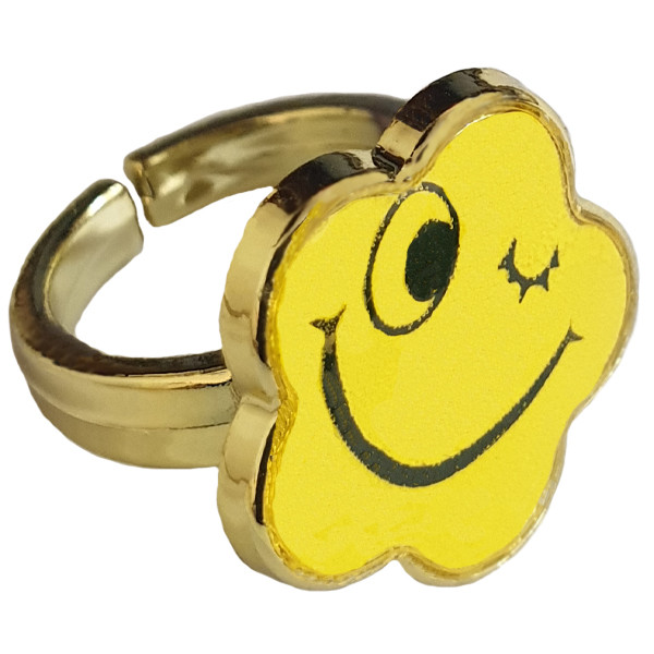 انگشتر دخترانه طرح استیکر کد 08