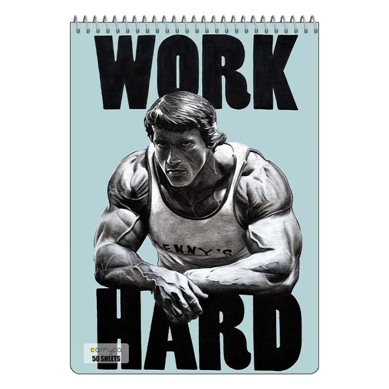 دفتر نقاشی 50 برگ سیمی کارنیکا طرح باشگاه Gym کد 62736