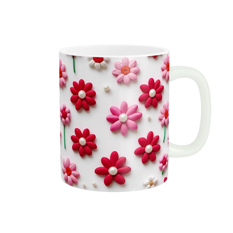 ماگ پاد آفرین طرح گل کد 694