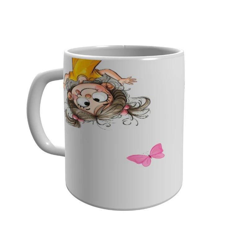 ماگ پاد آفرین مدل دختر شیطون و پروانه 