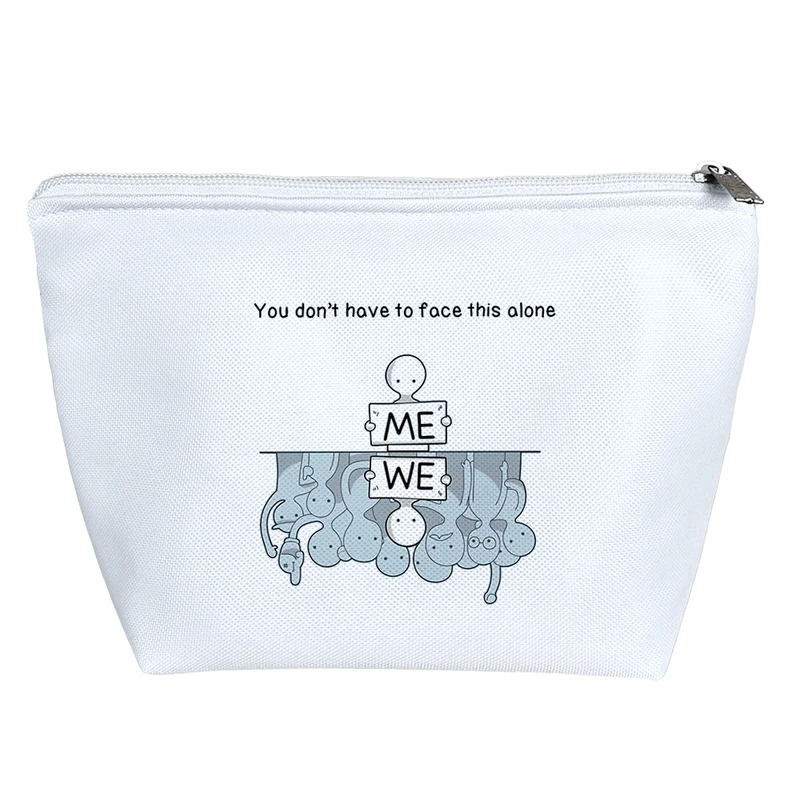 کیف لوازم آرایش دخترانه خندالو مدل جمله انگیزشی کد H284