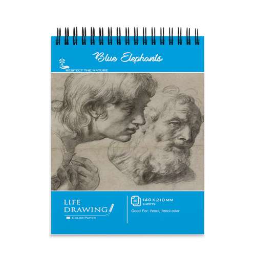 دفتر طراحی فیل های آبی مدل رافائل کد A5