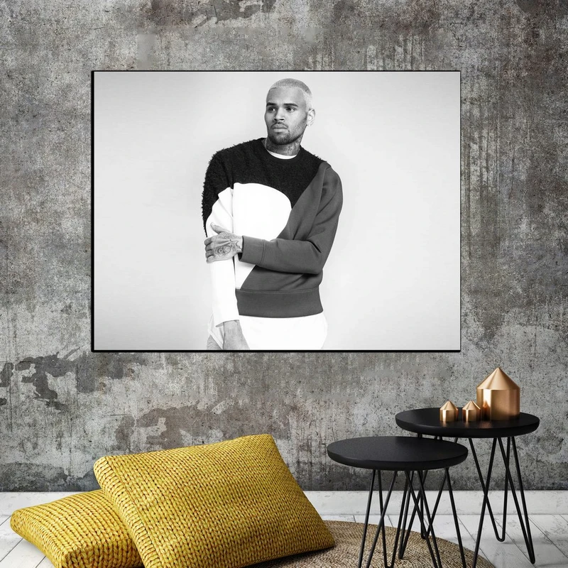 تابلو شاسی بکلیت طرح خواننده کریس براون مدل SH-S6336