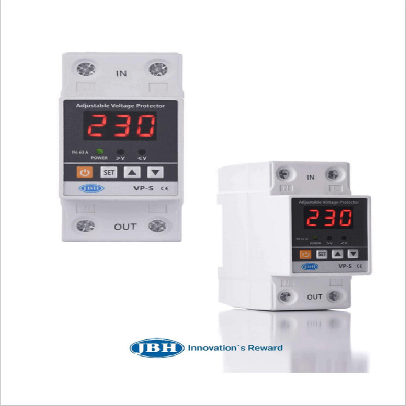 محافظ ولتاژ تک فاز دیجیتال جی بی اچ کد JBH/VP-S/1PH/63A