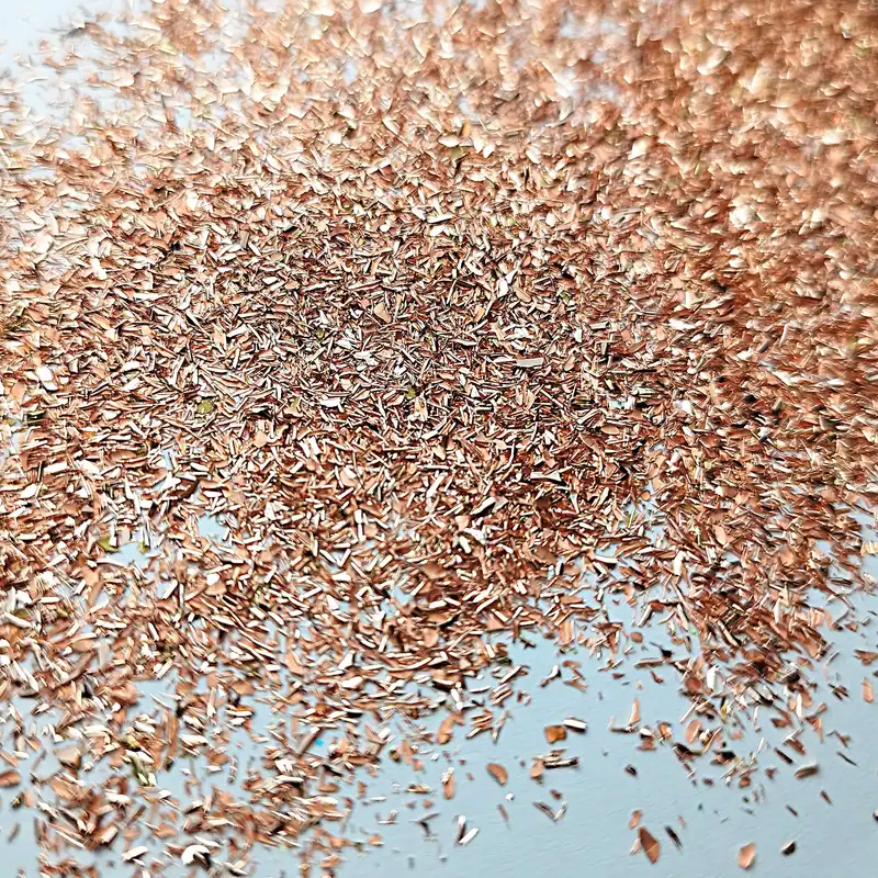 پولک ناخن مدل پوشال مسی مجموعه 2 عددی