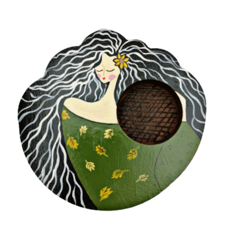جا شمعی چوبی مدل پاییزی