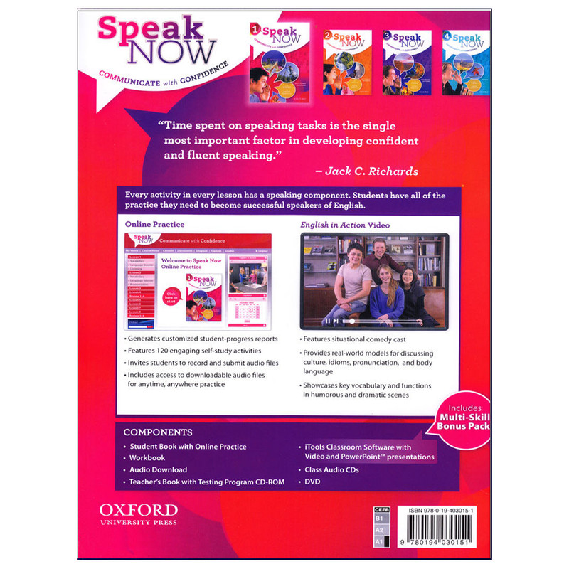 کتاب Speak Now 1 اثر Jack C. Richards And David Bohlke انتشارات هدف نوین کتاب Speak Now 1 اثر Jack C. Richards And David Bohlke انتشارات هدف نوین