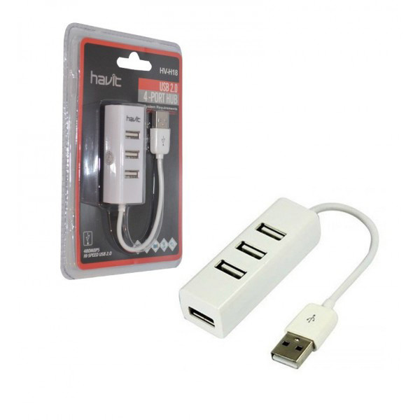 هاب 4 پورت USB 2.0 هویت مدل HV-H18 1