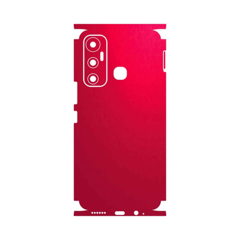برچسب پوششی ماهوت مدل Matte-Warm-Red-FullSkin مناسب برای گوشی موبایل اینفینیکس Hot 11