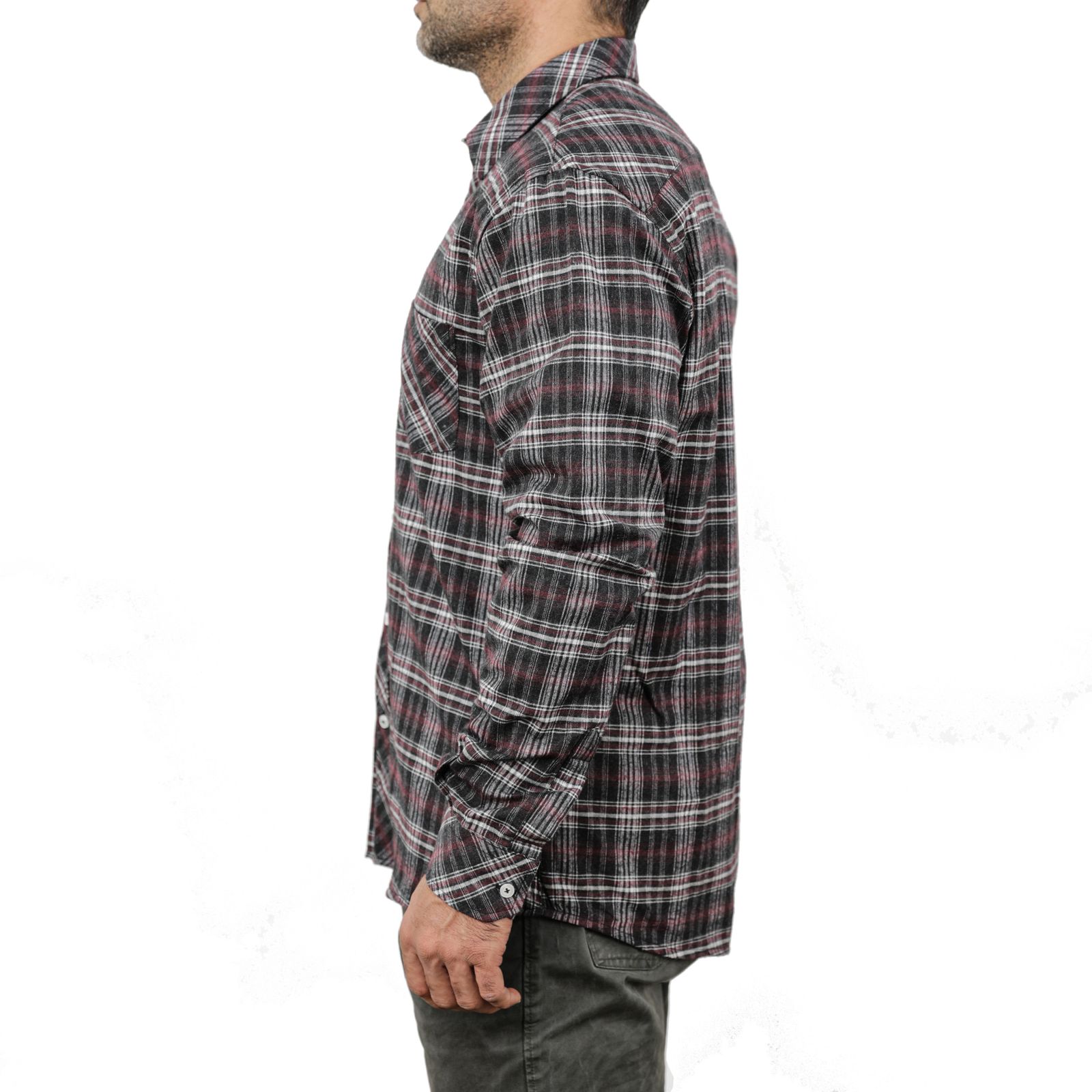 پیراهن آستین بلند مردانه پاتن جامه مدل پشمی 102721010322674  -  - 3