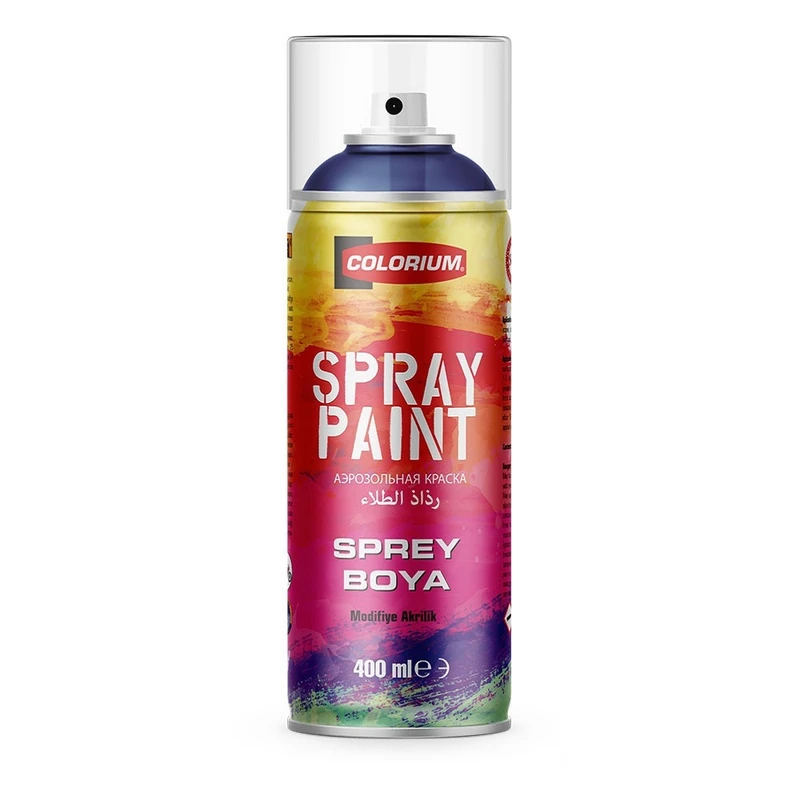 اسپری رنگ آبی سیر کلوریوم مدل RAL5002 حجم 400 میلی لیتر