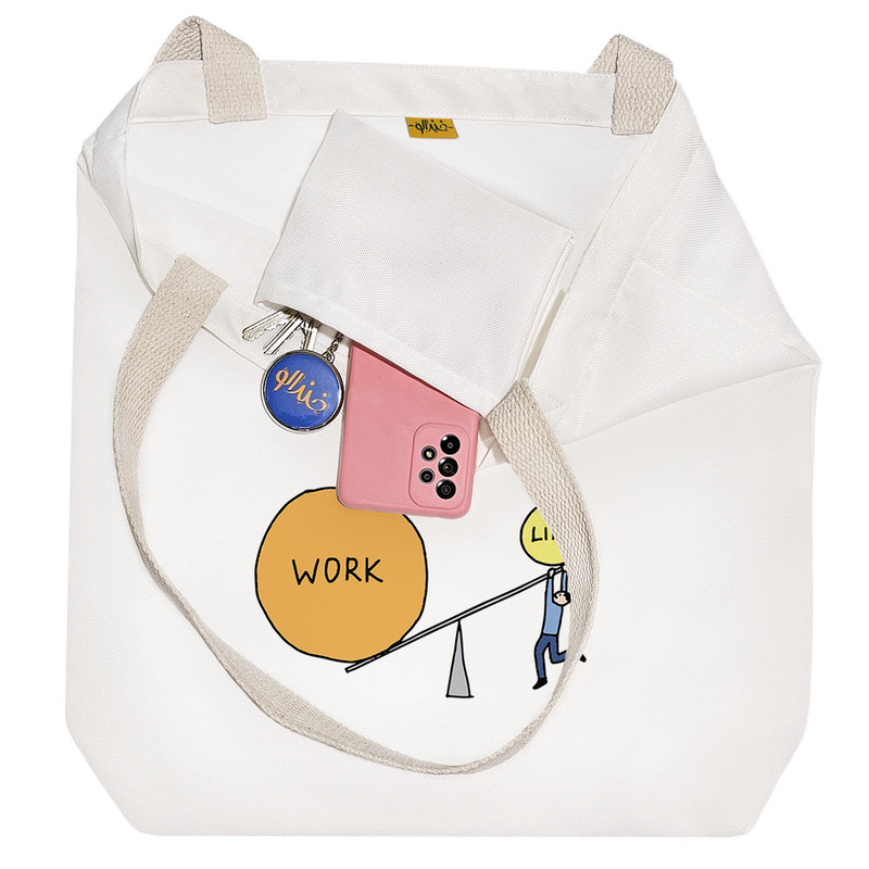 ساک خرید خندالو طرح Working From Home کد 6700