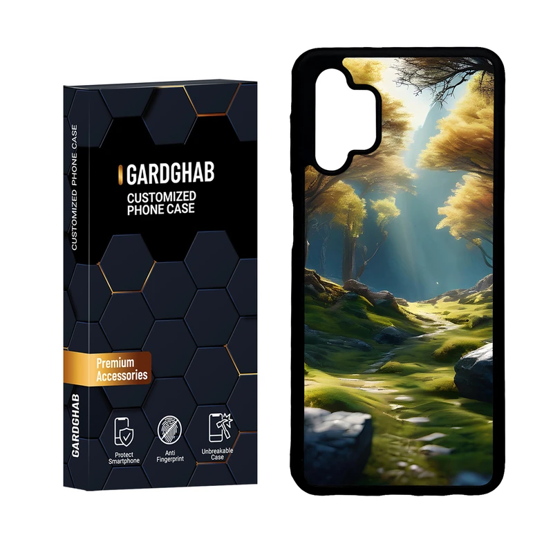 کاور گارد قاب مدل دور ژله ای هنری مناسب برای گوشی موبایل سامسونگ Galaxy A32 5G / M32 5G