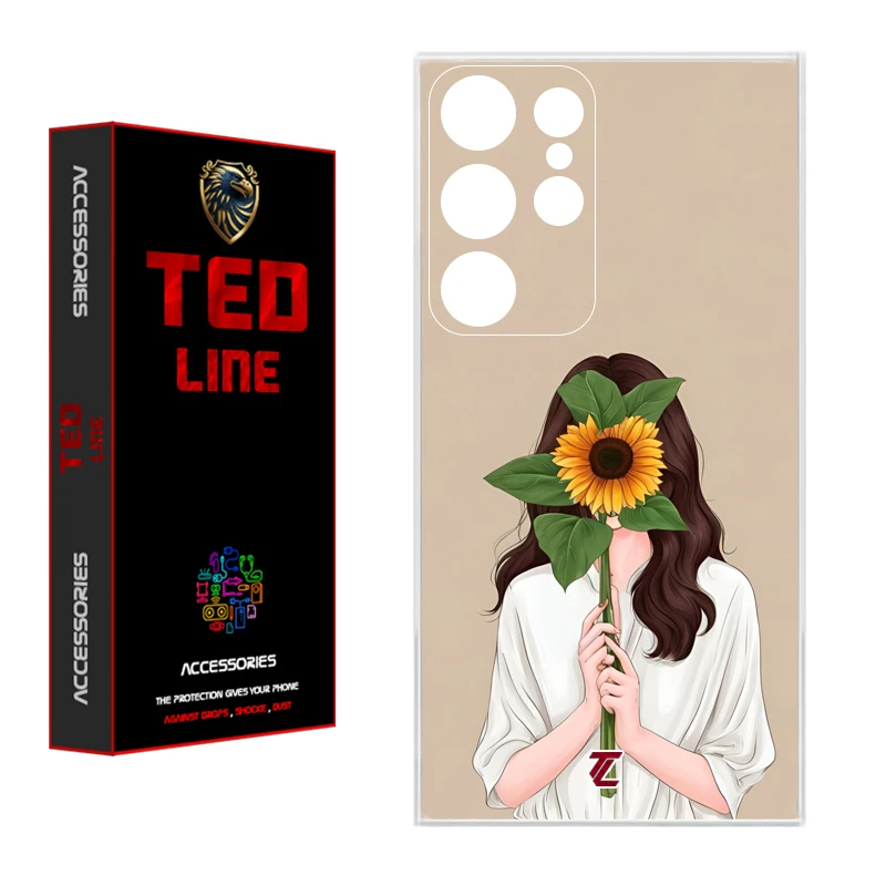 کاور تدلاین طرح دختر آفتابگردان کد 1153 مناسب برای گوشی موبایل سامسونگ Galaxy S24 Ultra