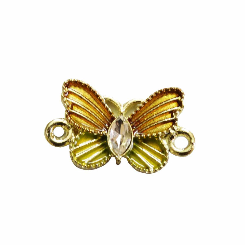 آویز دستبند مدل پروانه نگین دار کد AD 1006