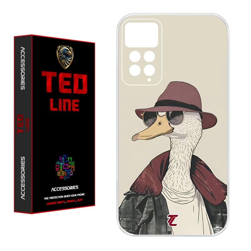 کاور تدلاین طرح اردک کد 1154 مناسب برای گوشی موبایل شیائومی Redmi Note 11 Pro 4G / Note 12 Pro 4G