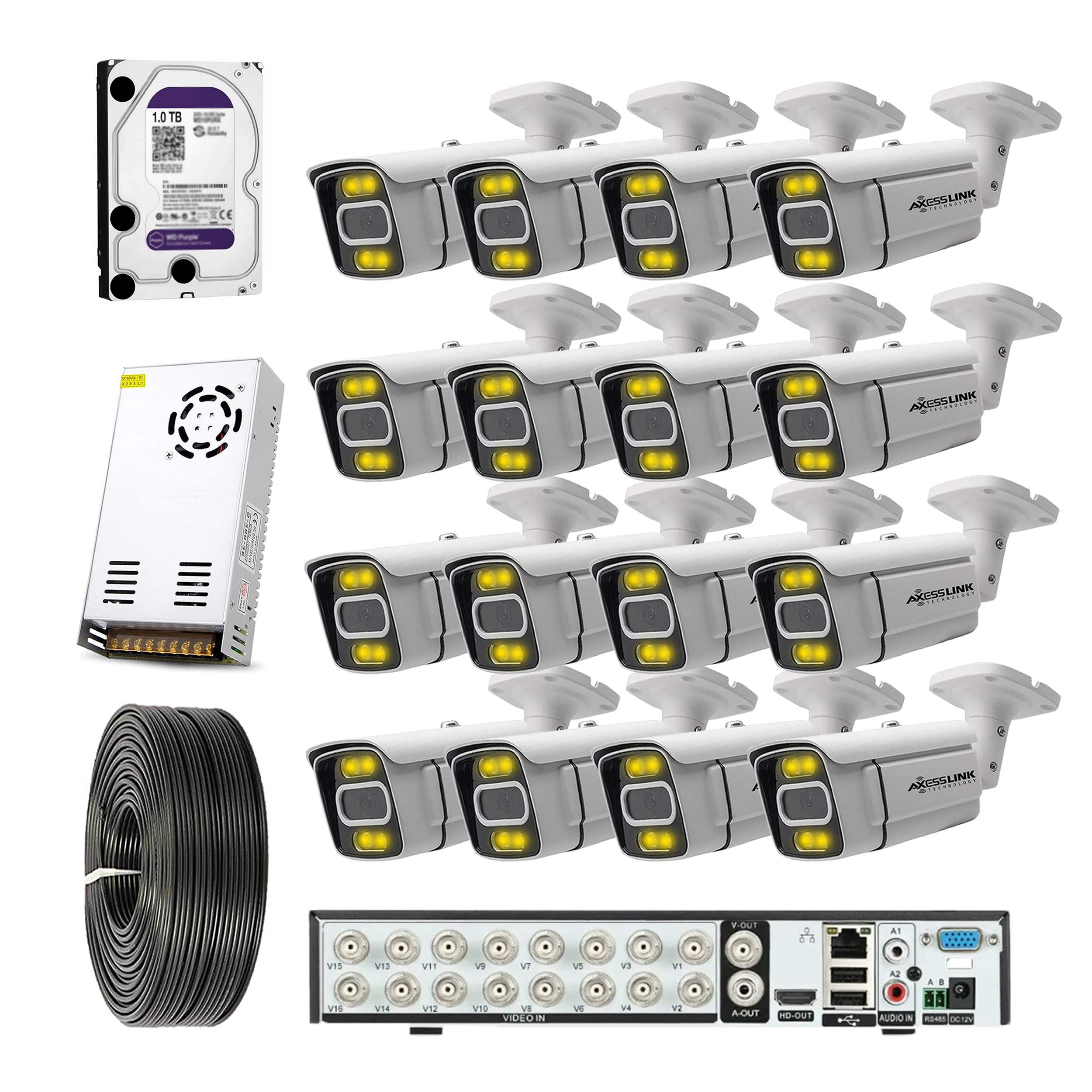 سیستم امنیتی مدل FULL KIT AHD 16 CCTV -