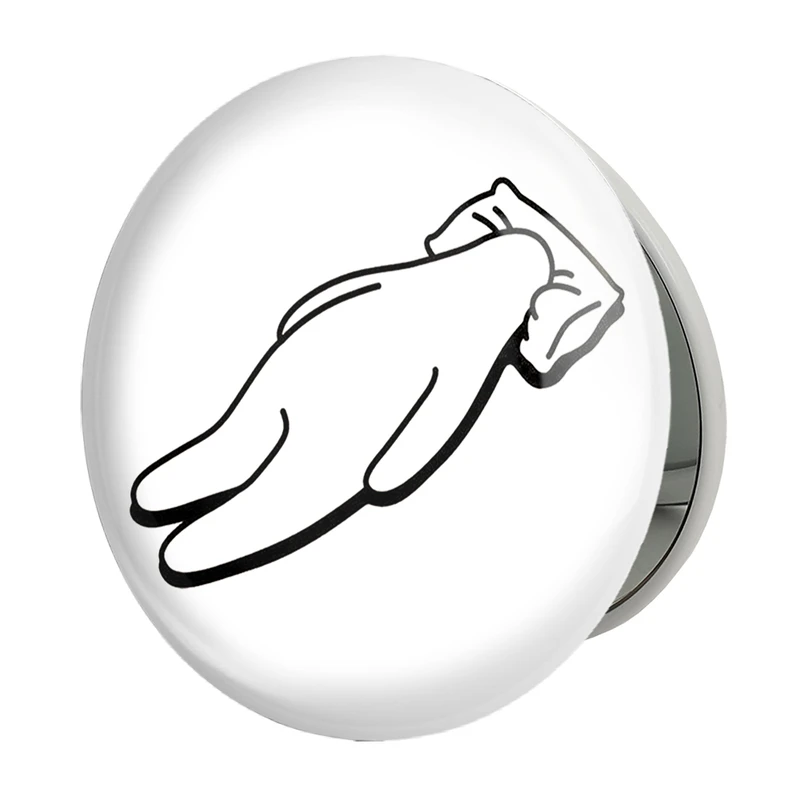 آینه جیبی خندالو طرح تنبل خسته مدل تاشو کد 29421