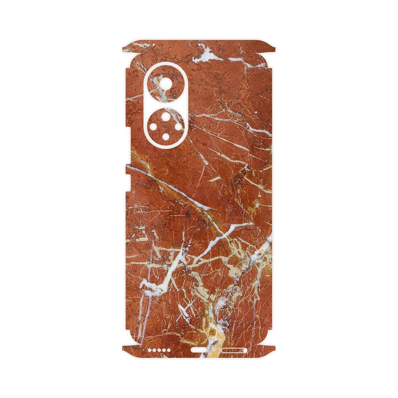 برچسب پوششی ماهوت مدل Red Marble-FullSkin مناسب برای گوشی موبایل آنر 50