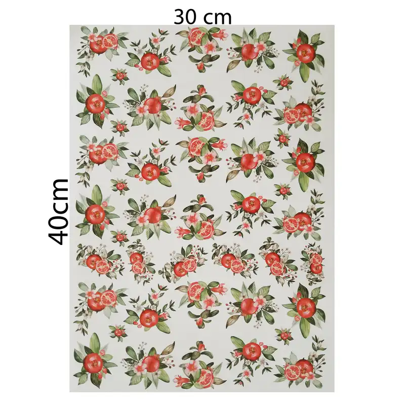 برچسب ترنسفر مدل گل انار