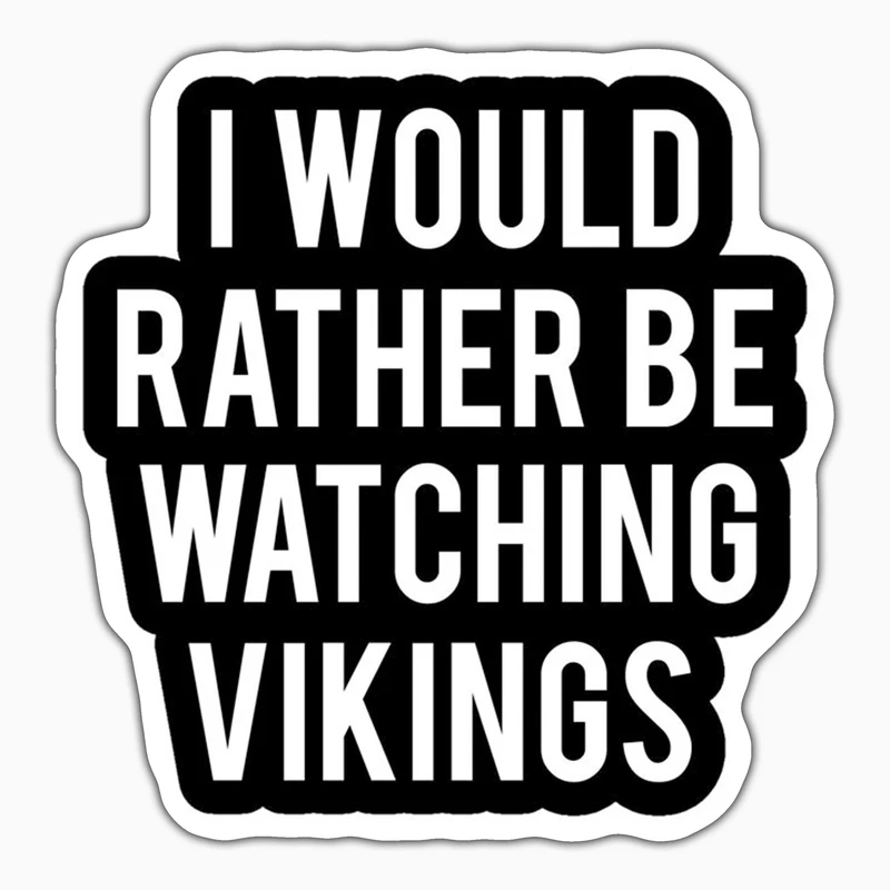 استیکر لپ تاپ و موبایل بووم طرح سریال Vikings مدل نوشته کد LB65