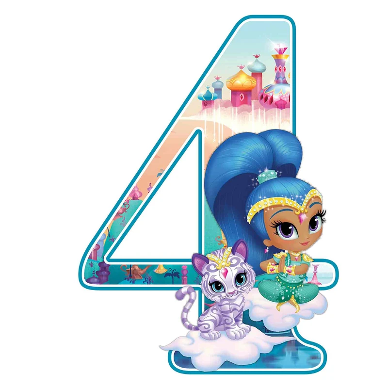 استند رومیزی مدل عدد 4 طرح شیمر و شاین کد 1537