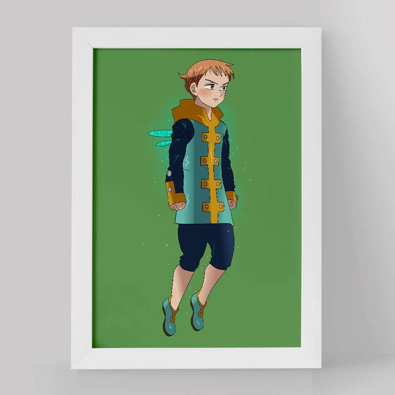 تابلو خندالو مدل کینگ انیمه هفت گناه کبیره کد 17555 