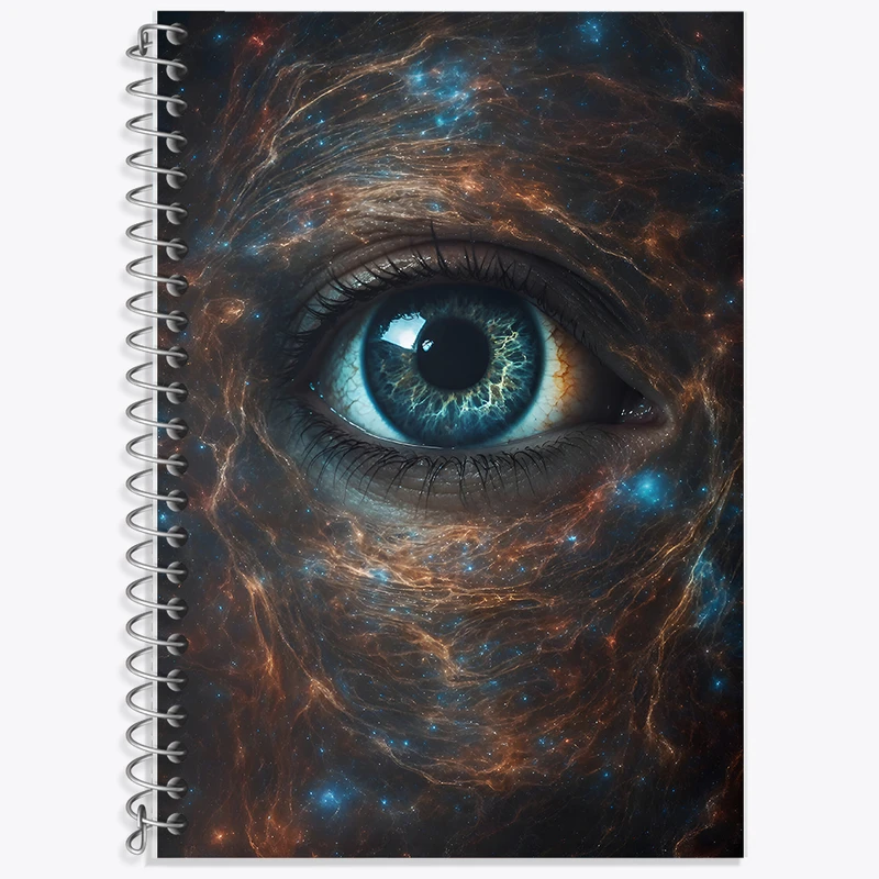 دفتر نت موسیقی 50 برگ خندالو طرح چشم کهکشانی کد F6986