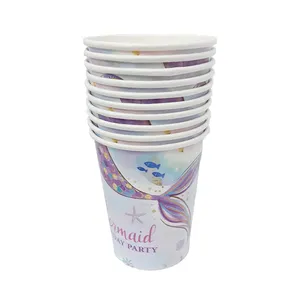 لیوان یکبار مصرف مدل پری کد MermaidMug3 مجموعه 10 عددی
