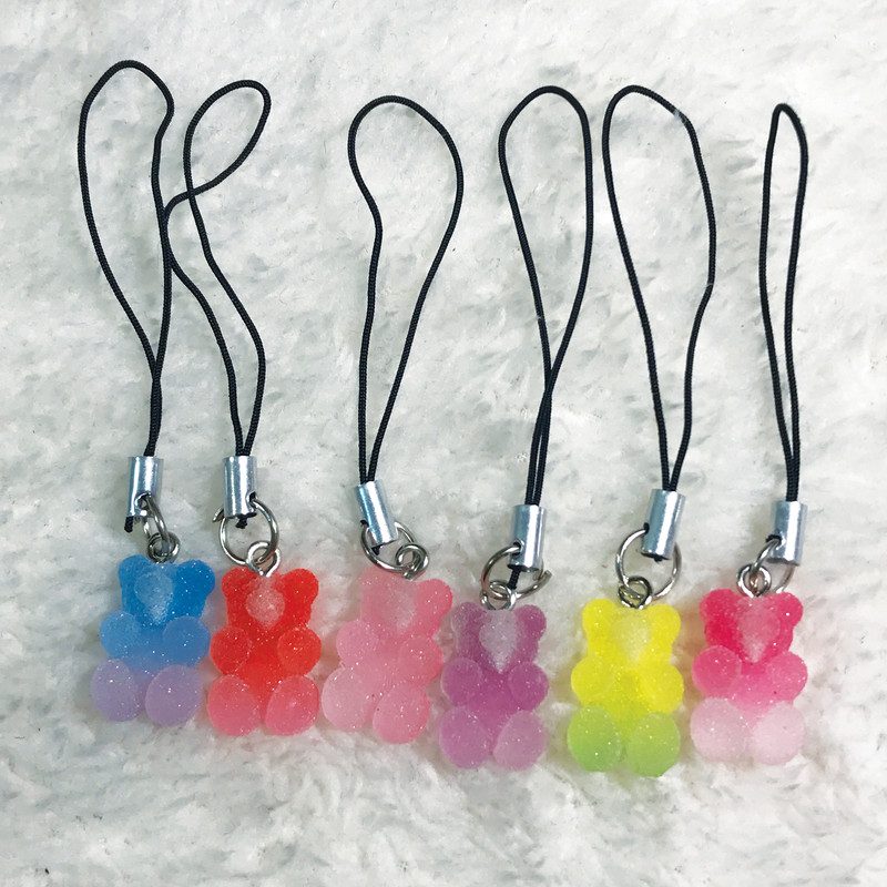 آویز موبایل مدل پاستیل خرسی شکری