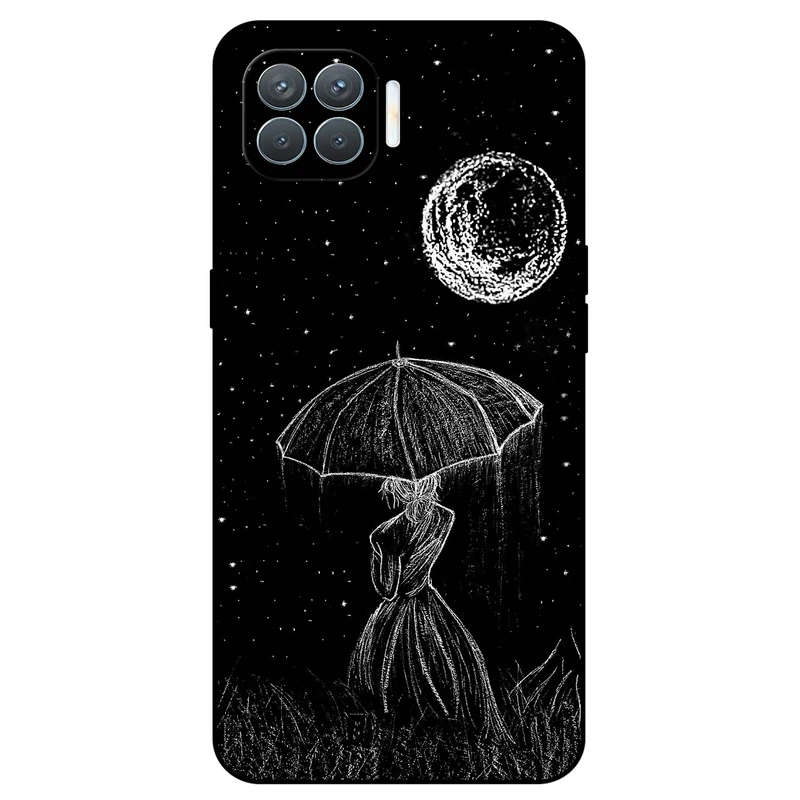 کاور مگافون طرح دختر و ماه مدل 1369 مناسب برای گوشی موبایل اوپو A93