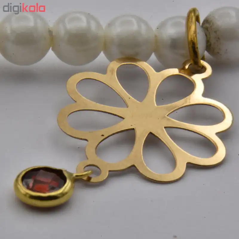 گردنبند طلا 18 عیار زنانه الن نار مدل گل کد N5893044