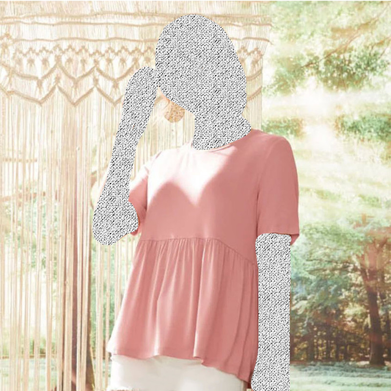 بلوز آستین کوتاه زنانه اسمارا مدل 372347