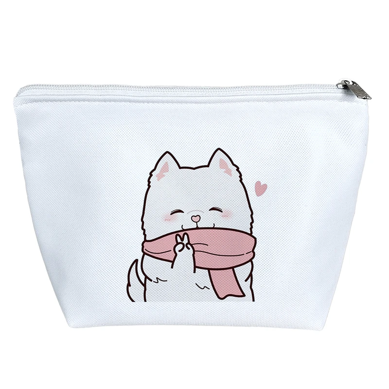 کیف لوازم آرایش دخترانه خندالو مدل سگ نژاد پامرانین کد 2909