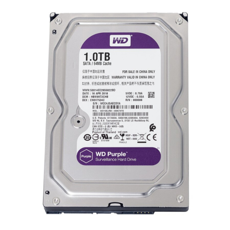 هارددیسک اینترنال وسترن دیجیتال مدل Purple WD10EJRX-A ظرفیت 1 ترابایت 3