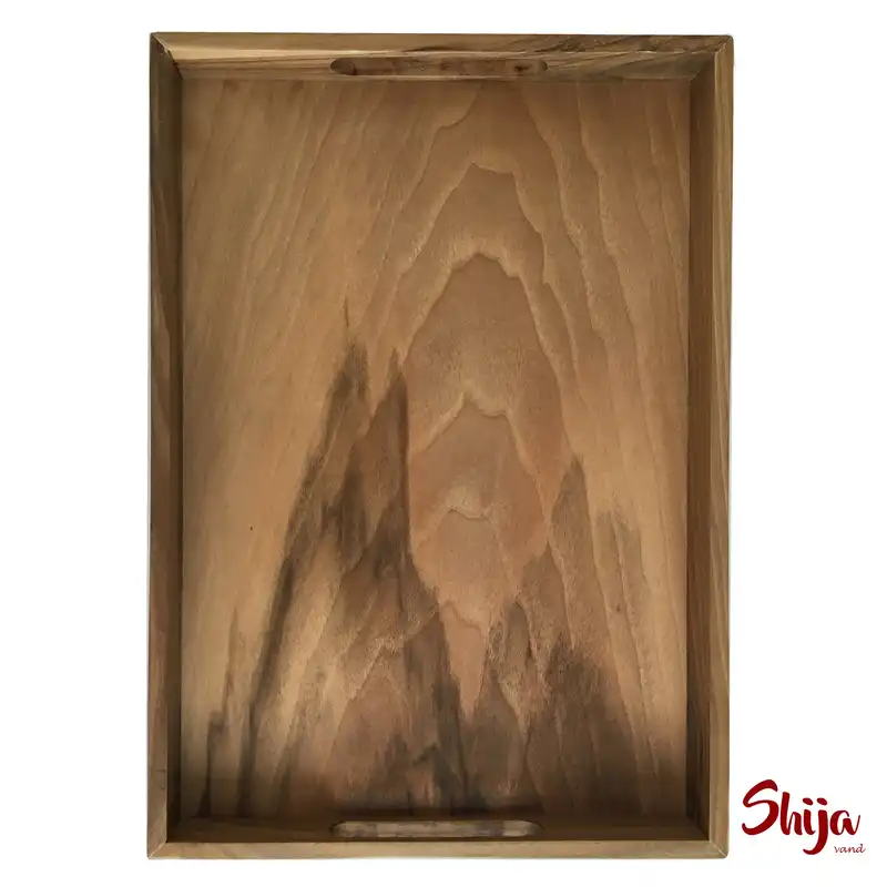 سینی چوبی شیجا وند طرح کلاسیک رویال مدل rectangle