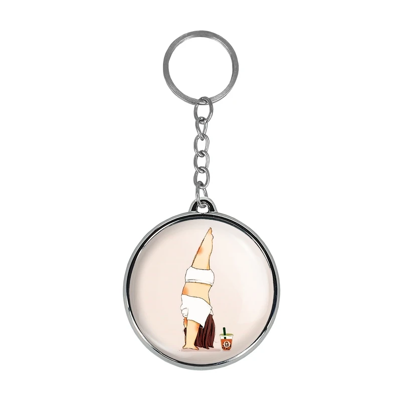 جاکلیدی خندالو طرح دختر ورزشی مدل دوطرفه کد 2877528776