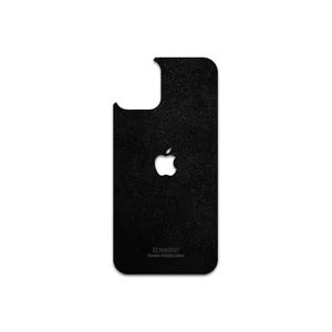 MAHOOT Black-Chamois-Leather Cover Sticker for Apple iPhone 12 mini