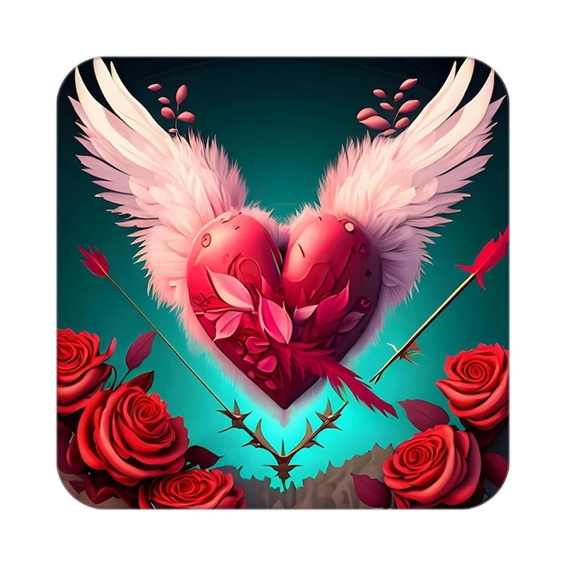 زیر لیوانی کاکتی مدل عاشقانه کد mp12108