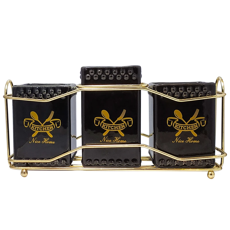 جاقاشقی نایس هوم مدل شاینی کد D3 مجموعه ۳ عددی به همراه استند