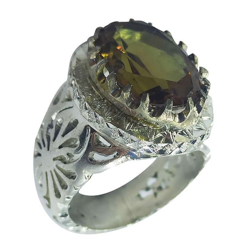 انگشتر نقره مردانه سلین کالا مدل الکساندریت ce_k210