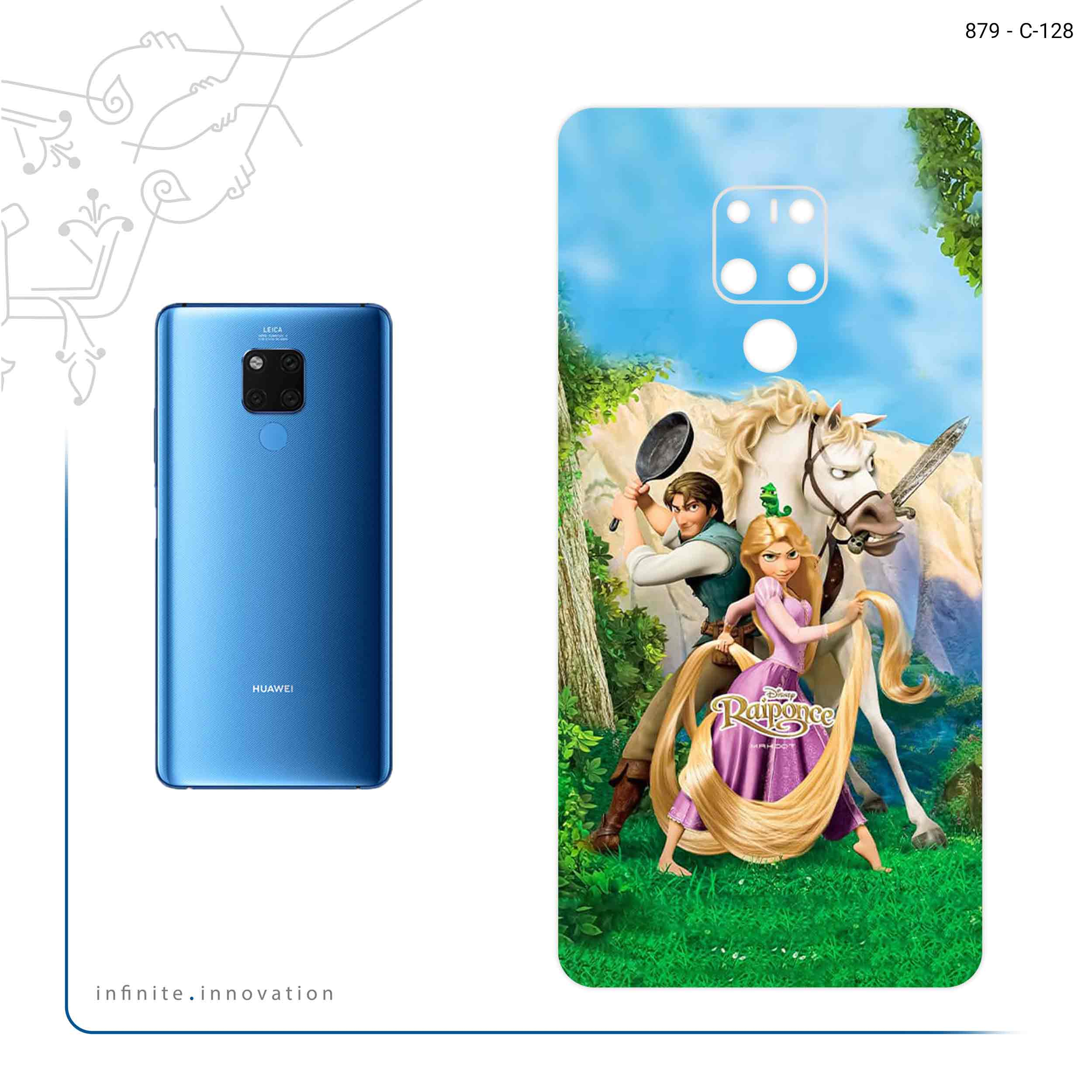 برچسب پوششی ماهوت مدل Rapunzel مناسب برای گوشی موبایل هوآوی Mate 20 X