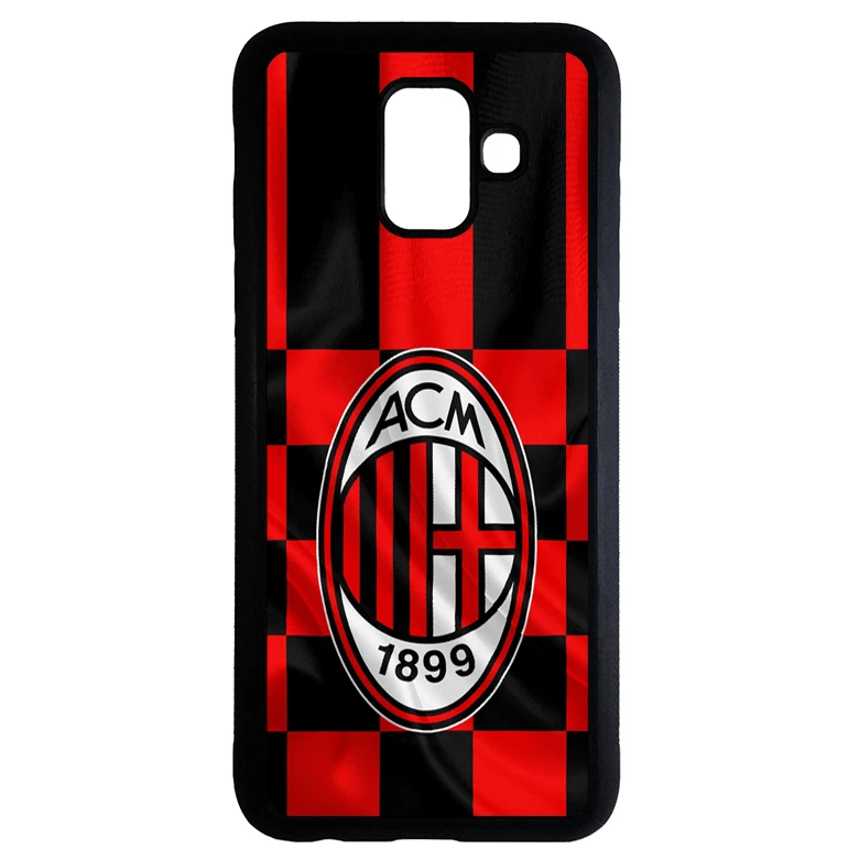 کاور طرح تیم فوتبال آث میلان مناسب برای گوشی موبایل سامسونگ galaxy a8 2018