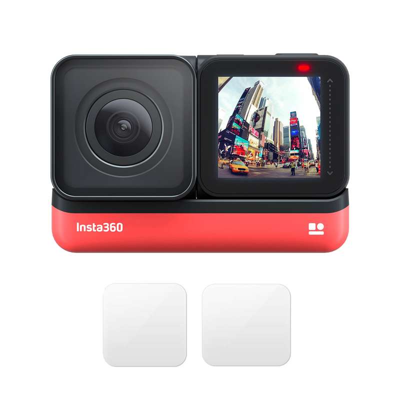 دوربین فیلم برداری ورزشی اینستا 360 مدل ONE R Twin Edition به همراه محافظ لنز دوربین فیلم برداری ورزشی اینستا 360 مدل ONE R Twin Edition به همراه محافظ لنز
