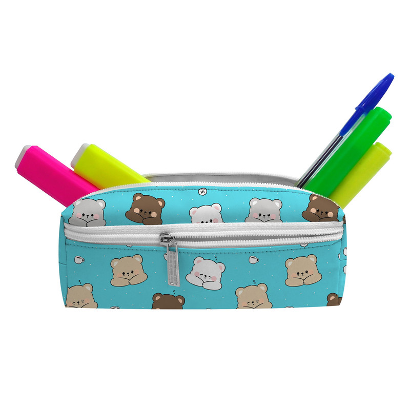 جامدادی مستر راد مدل سه زیپ طرح خرس فانتزی کد fiory 2442