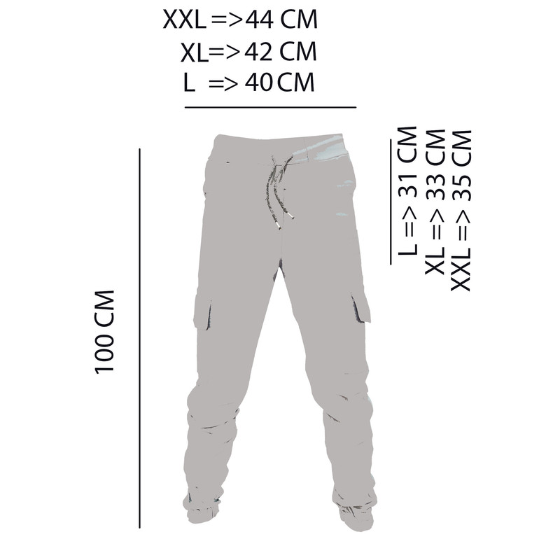 شلوار مردانه کد B-4027 رنگ سرمه ای